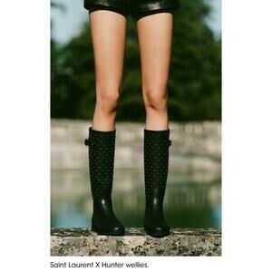 Saint Laurent x Hunter Studded Rain Boots Size‎ 9